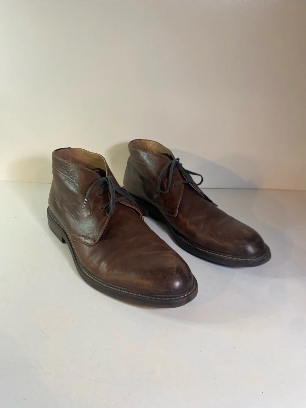 1901 Brown Leather Chukka Ankle Boots Size 11.5